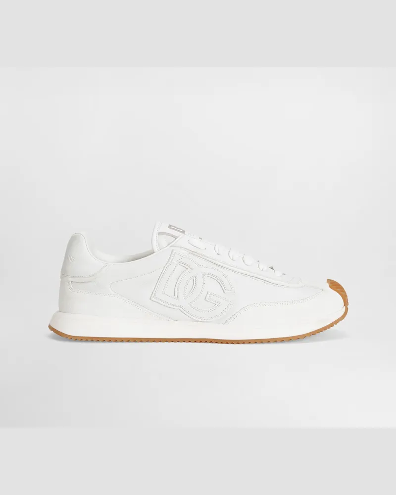 Dolce & Gabbana Dg Cushion Calfskin Sneaker - Mann Sneakers Wei White