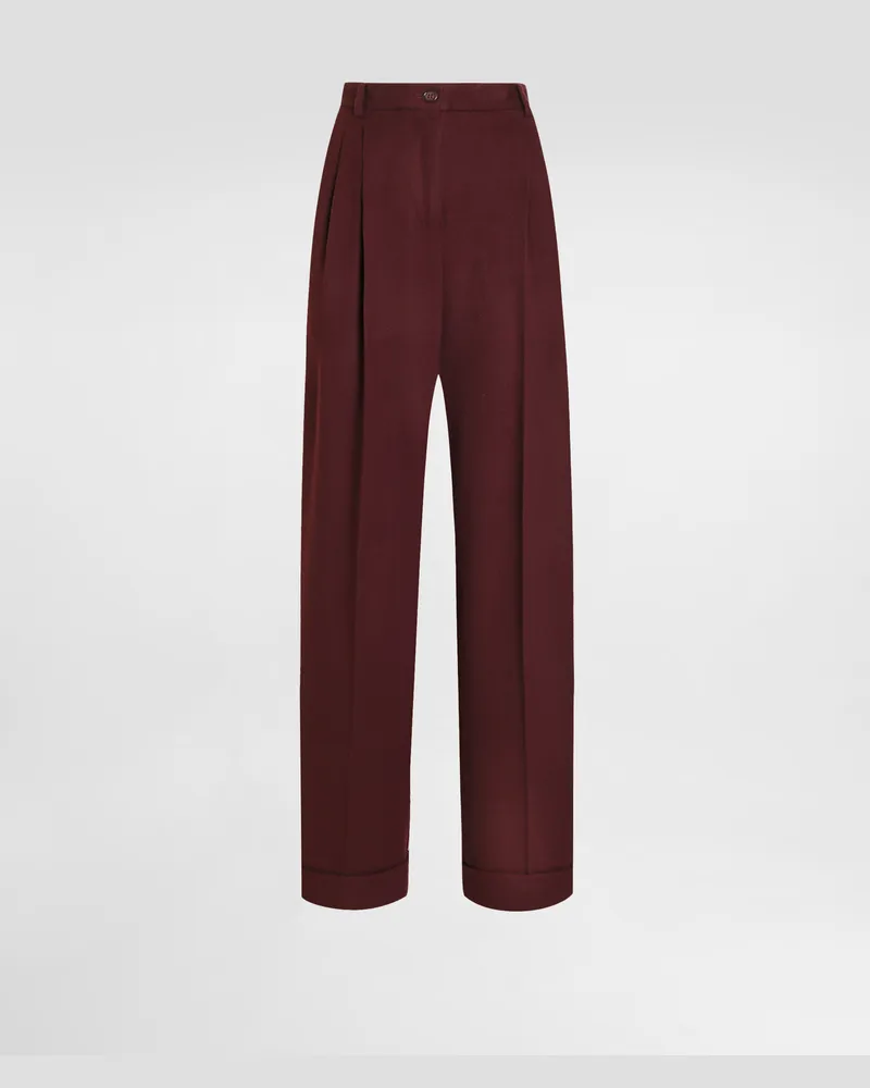 Dolce & Gabbana Cashmere Trousers - Frau Hosen Und Shorts Violett Violett