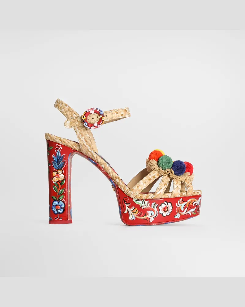 Dolce & Gabbana Sandalo Plt - Frau Sandalen Und Wedges Multicolor Multicolor
