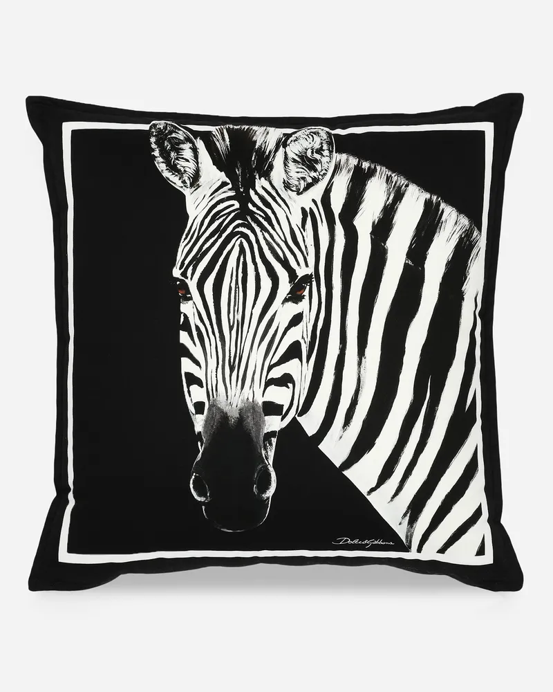 Dolce & Gabbana Canvas Cushion Medium - Mittelgroße Kissen Mehrfarbig Mehrfarbig