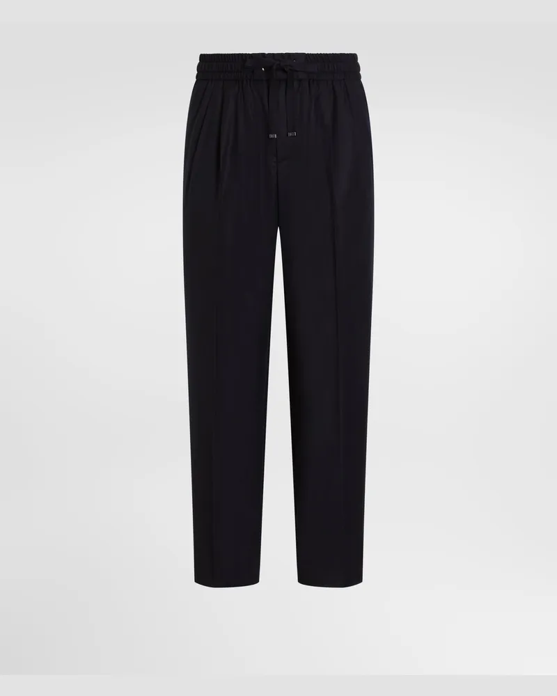 Dolce & Gabbana Jogginghose Aus Flanell - Mann Hosen Und Shorts Blau Blau