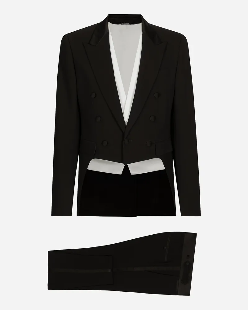 Dolce & Gabbana Einreihiger Smoking Schwarz