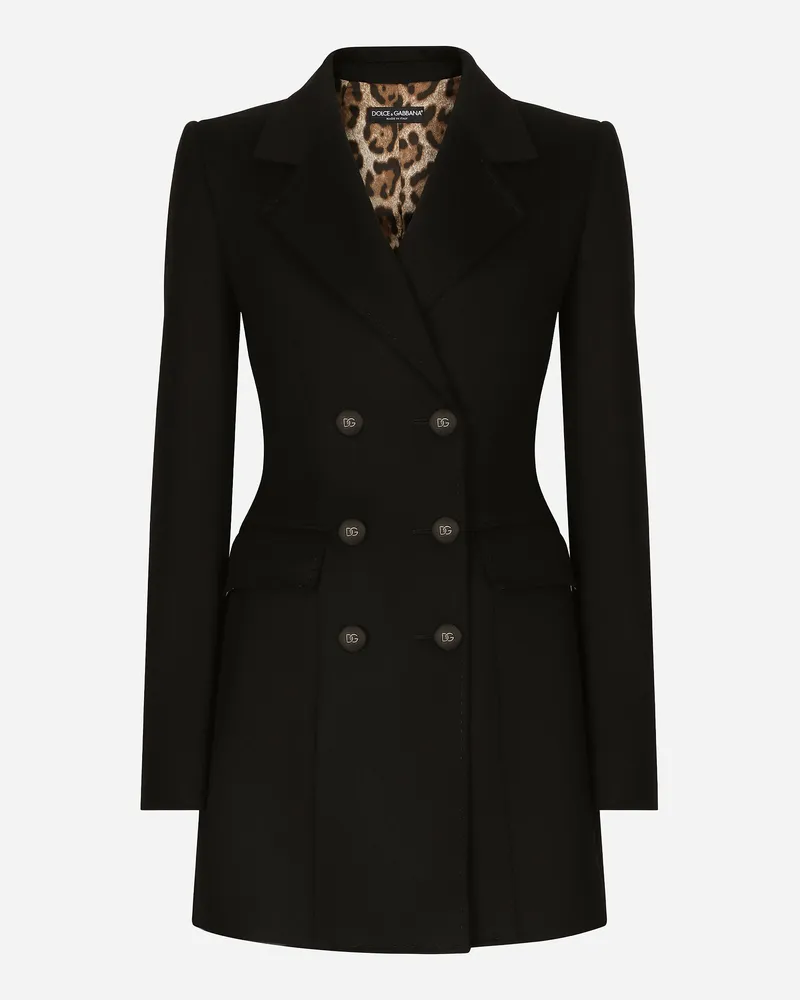 Dolce & Gabbana Turlington-jacke Aus Wolle Und Kaschmir - Frau Blazer Schwarz Wolle Schwarz