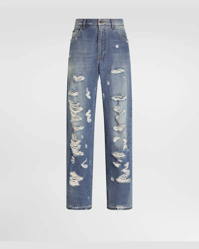 Dolce & Gabbana Hose Aus Denim - Mann Jeans Mehrfarbig Mehrfarbig