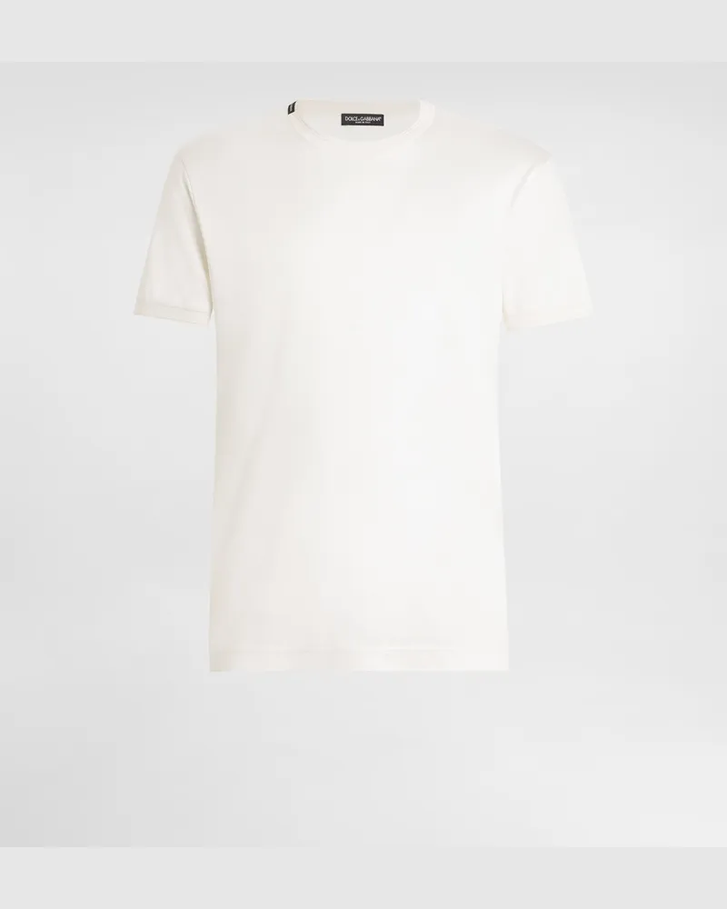 Dolce & Gabbana T-shirt M/corta Giro - Mann T-shirts Und Polos Wei White