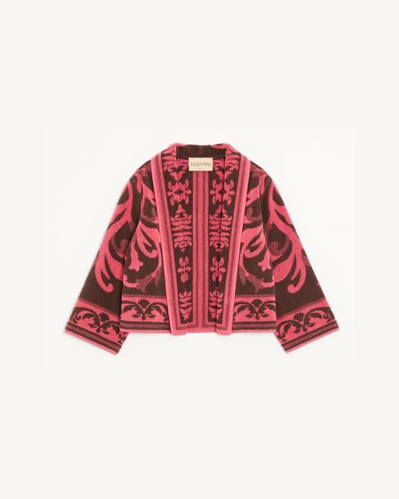 Valentino Garavani Frotteejacke Frau SCHOKOLADE/KORAL Schokolade