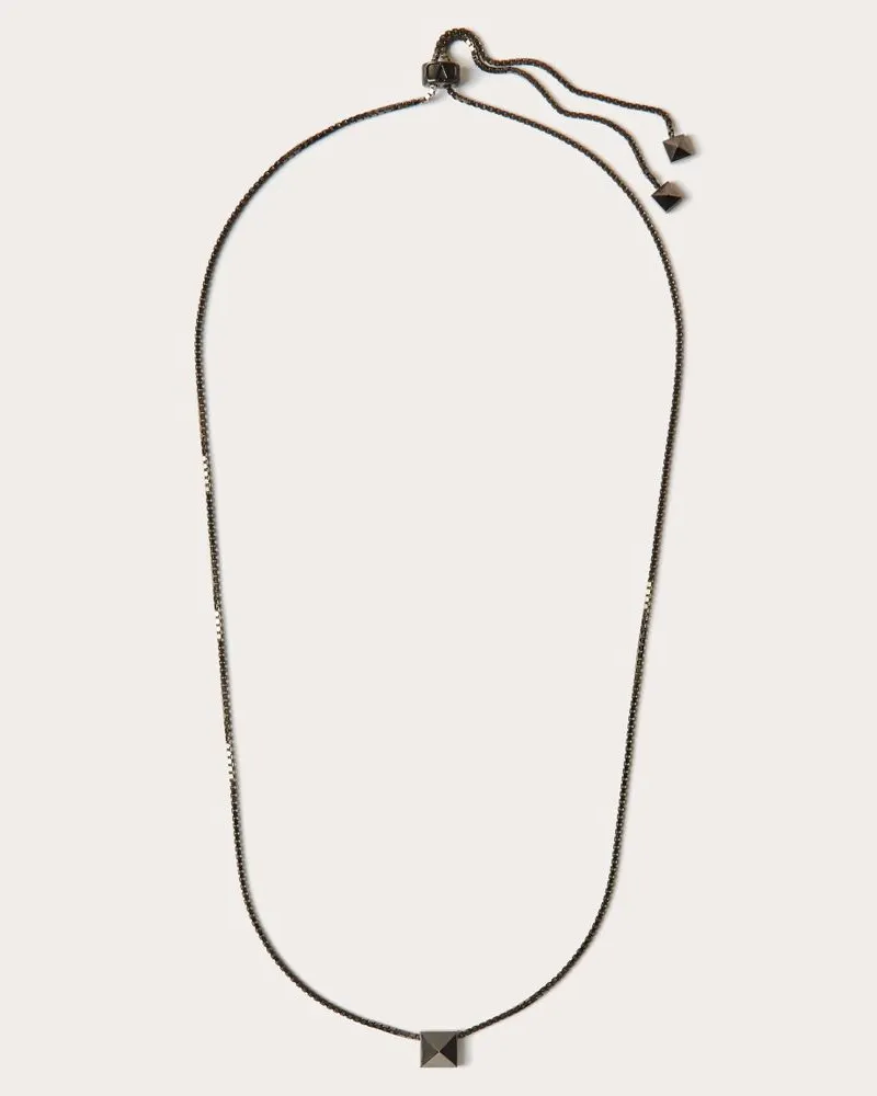 Valentino Garavani Halskette Rockstud Aus Metall Mann RUTHENIUM Ruthenium