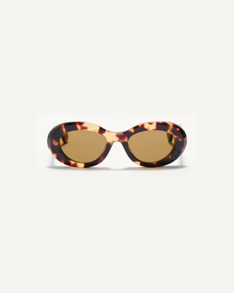 Valentino Garavani Ovale Acetat-Brille Frau HAVANA/BRAUN Havana