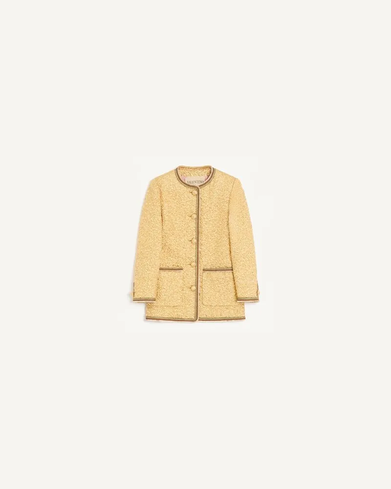 Valentino Garavani Jacquard-Cloque Cabanjacke Frau GOLD Gold