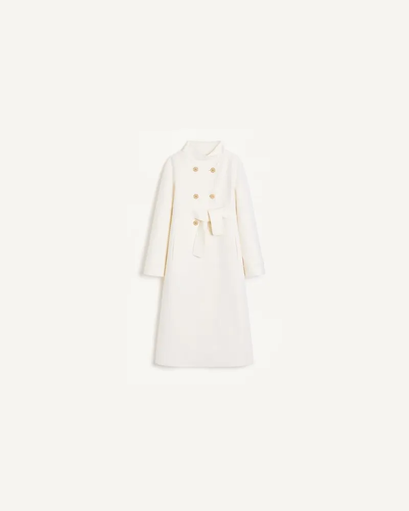 Valentino Garavani Compact Drap Jacke Frau ELFENBEIN Elfenbein