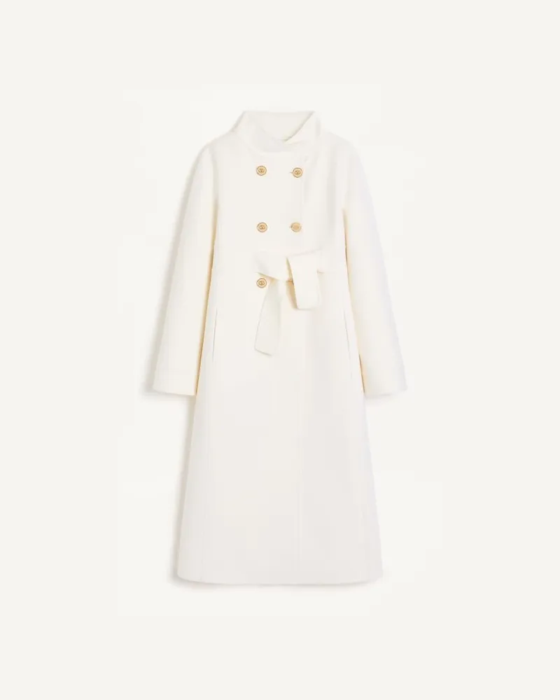 Valentino Garavani Compact Drap Jacke Frau ELFENBEIN Elfenbein