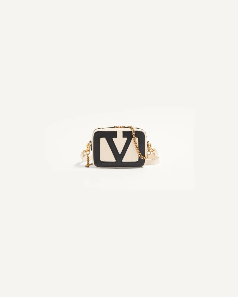 Valentino Garavani Valentino Garavani Viva Superstar Umhängetasche Aus Nappaleder Mann BUTTER/SCHWARZ Butter