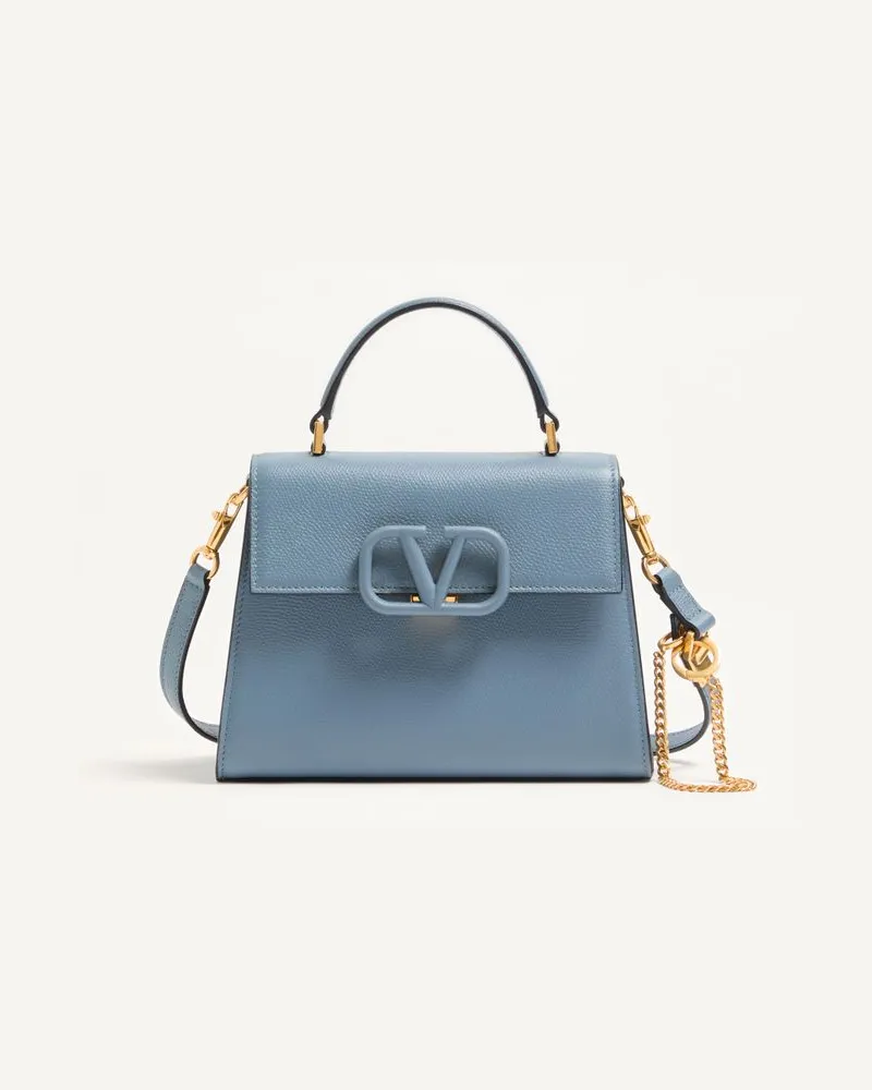 Valentino Garavani Valentino Garavani Vsling Kleine Handtasche Aus Genarbtem Kalbsleder Frau STONE Stone