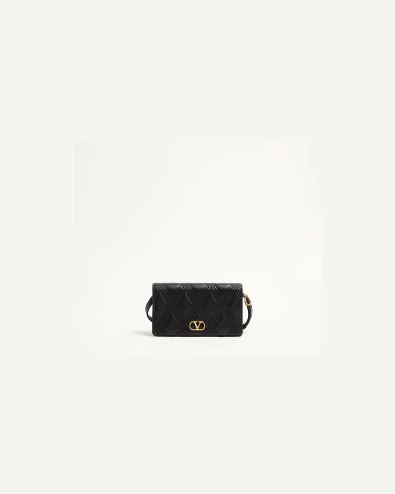 Valentino Garavani Valentino Garavani Quiltie 67 Mini-Schultertasche Aus Gestepptem Nappaleder Frau SCHWARZ Schwarz