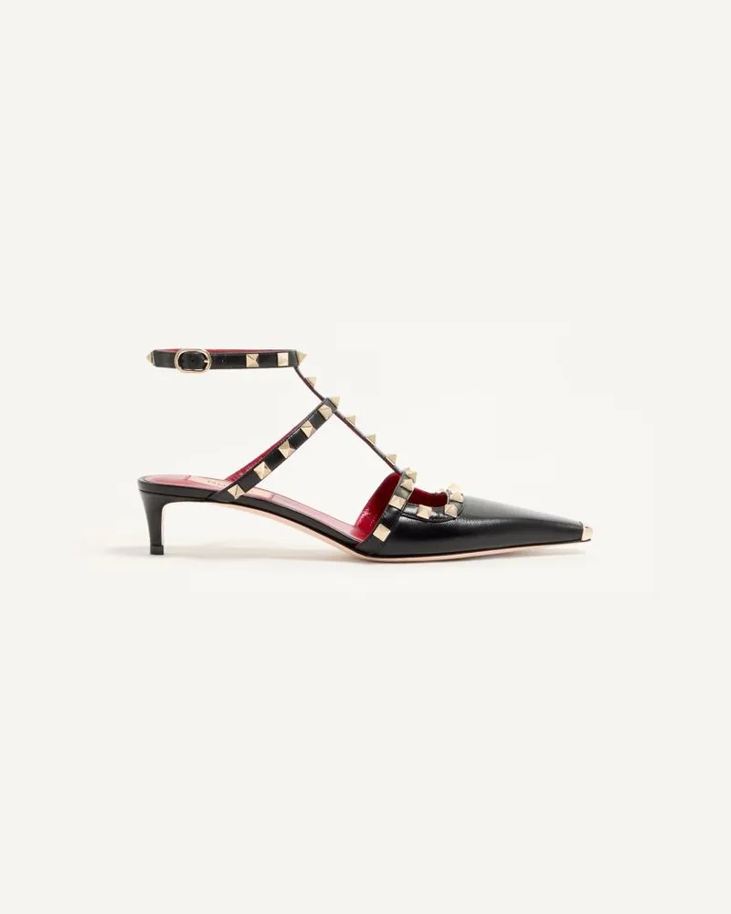 Valentino Garavani Rockstud Pumps aus Ziegenleder 40 mm Frau SCHWARZ Schwarz