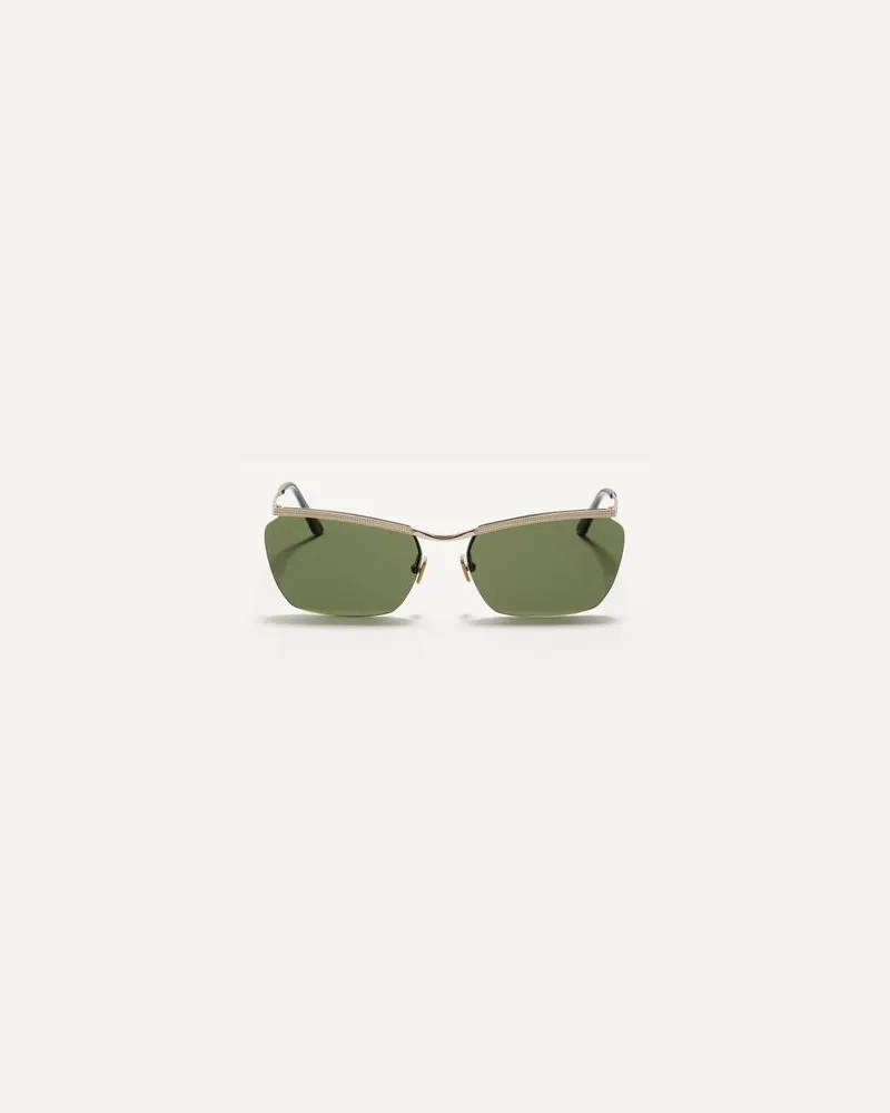 Valentino Garavani Schwebende, randlose Brille aus Metall unisex GOLD/GRÜN Gold