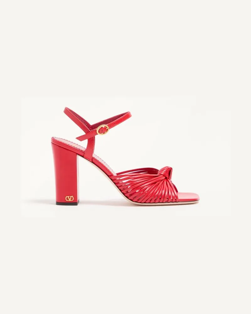 Valentino Garavani Annet Sandale Aus Ziegenleder 90 Mm Frau KORAL Koral