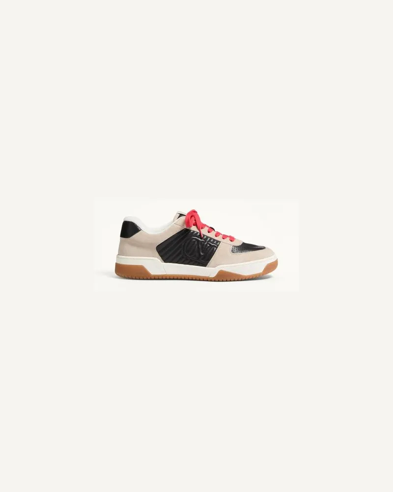 Valentino Garavani Sparry Sneaker aus Spalt- und Nappaleder Mann SCHWARZ Schwarz