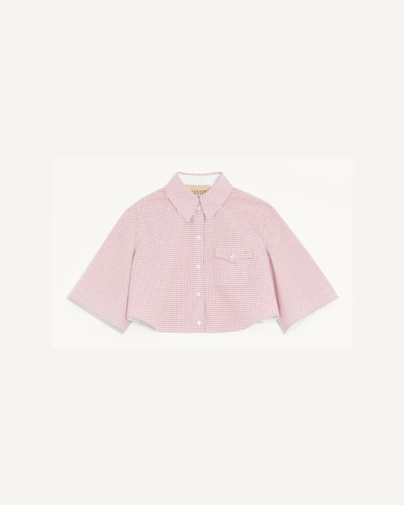 Valentino Garavani Hemd Mit Karomuster Frau ROSA/ELFENBEIN Rosa