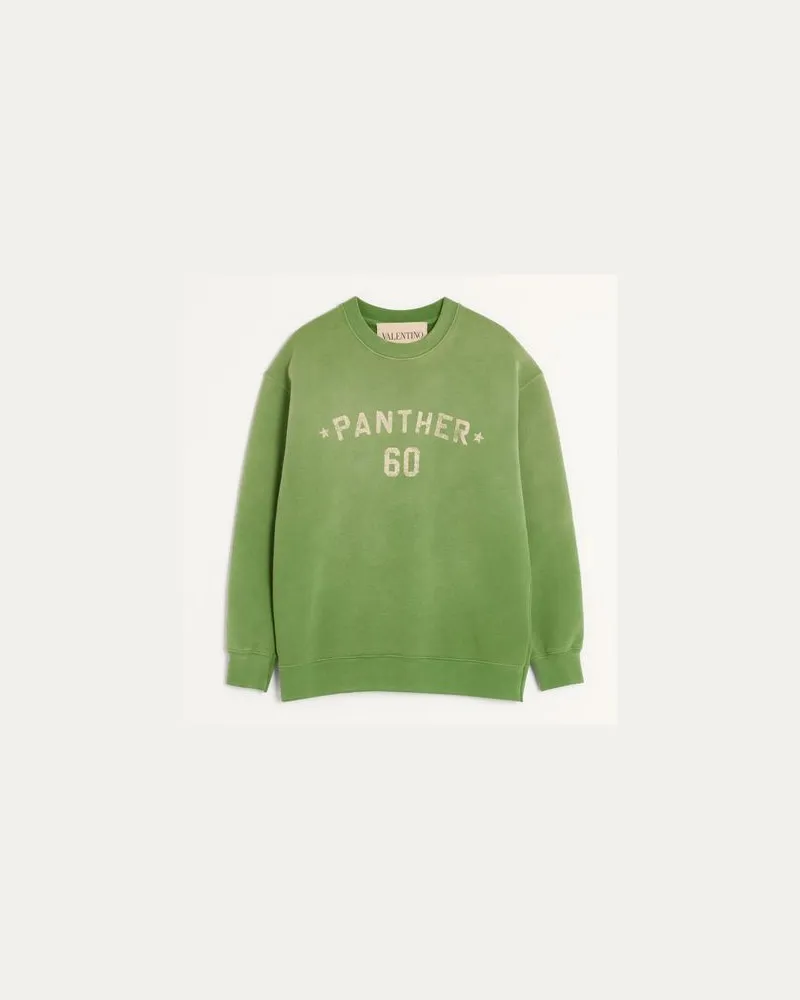 Valentino Garavani Sweatshirt Aus Baumwolle Mit Chez Valentino Print und Stickerei. Mann LAUREL Laurel