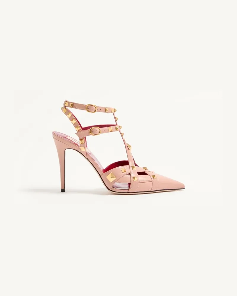Valentino Garavani Studdy Pumps aus Ziegenleder, 100 mm Frau ROSA Rosa