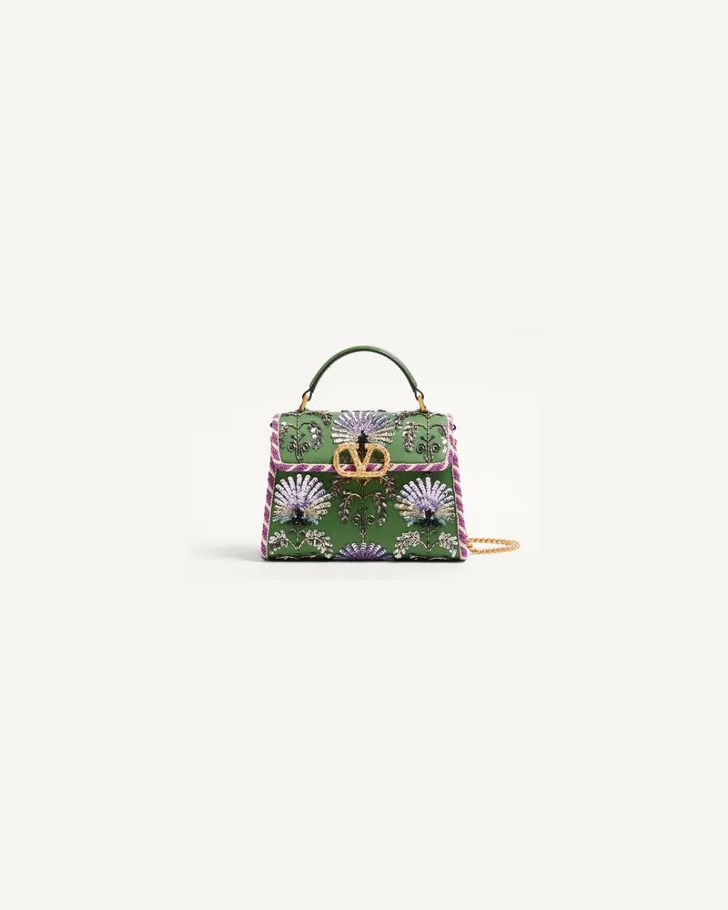 Valentino Garavani Valentino Garavani Vsling Mini- Handtasche Mit Stickerei Und Schmuck-Logo Frau MULTICOLOR Multicolor