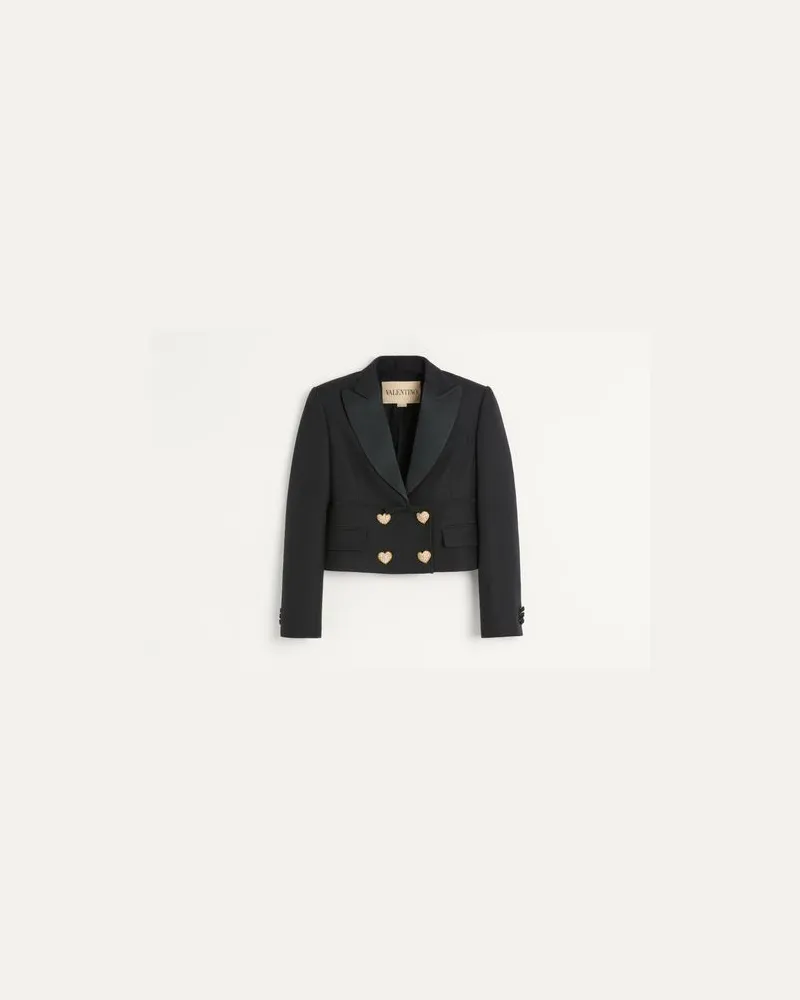 Valentino Garavani Crepe Couture Jacke Frau SCHWARZ Schwarz