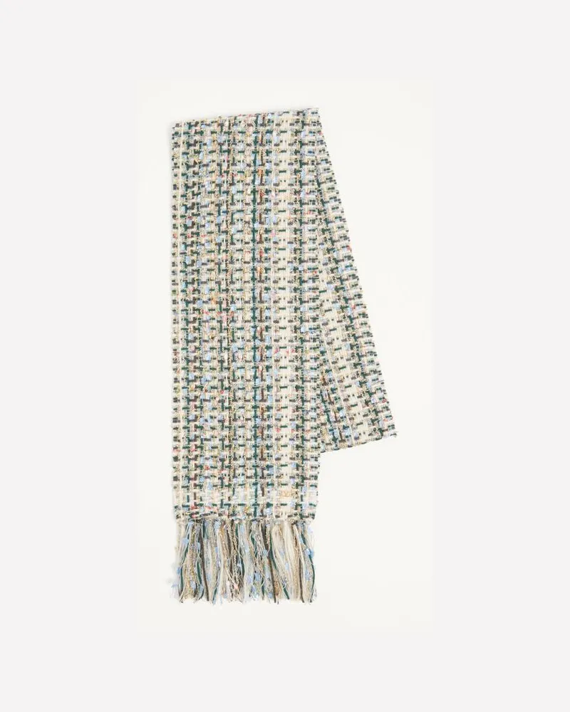 Valentino Garavani VLOGO SIGNATURE-SCHAL AUS WOLLE UND KASCHMIR Frau MULTICOLOR Multicolor