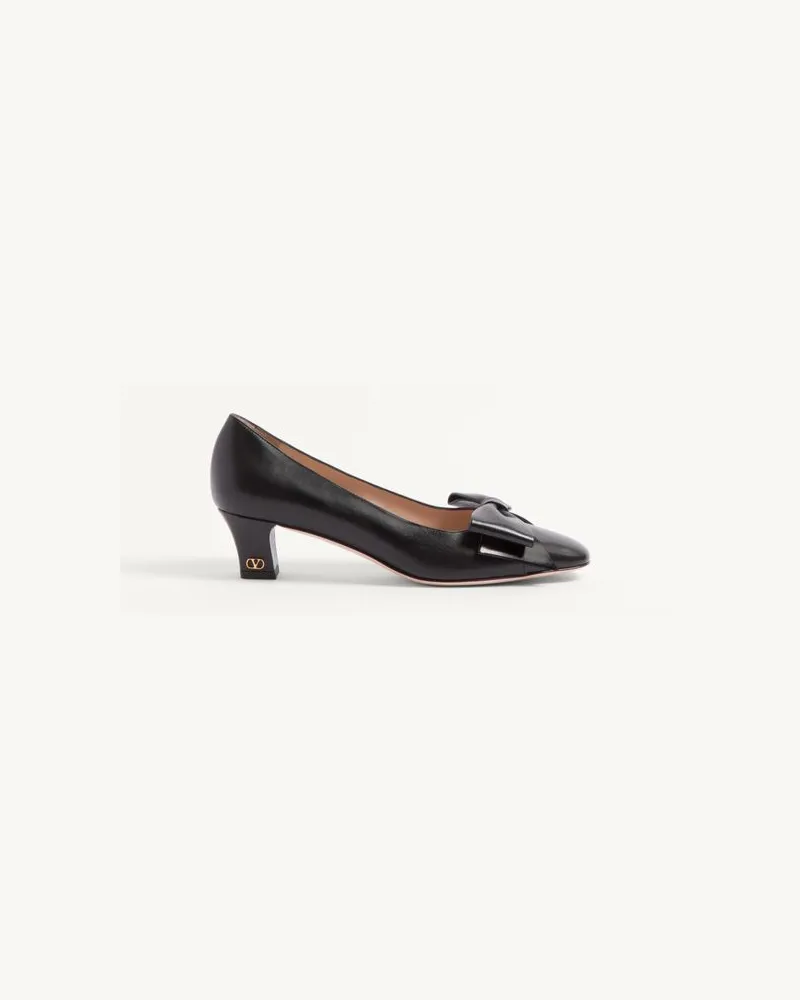 Valentino Garavani Bowow Pumps Aus Ziegenleder 45 Mm Frau SCHWARZ Schwarz