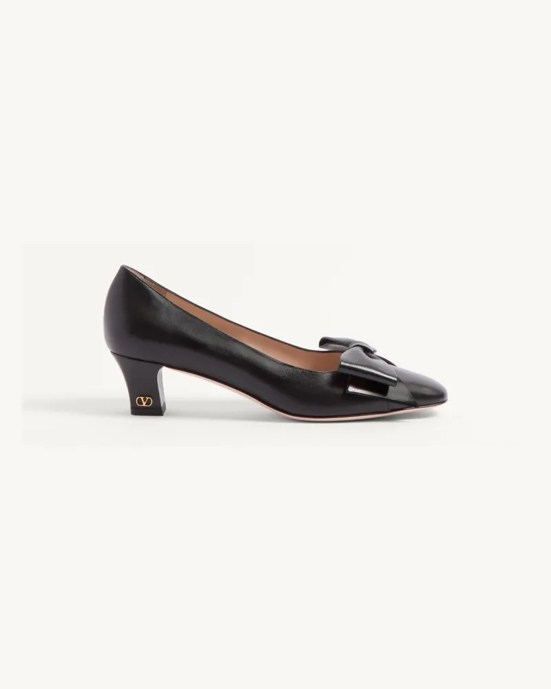 Valentino Garavani Bowow Pumps Aus Ziegenleder 45 Mm Frau SCHWARZ Schwarz