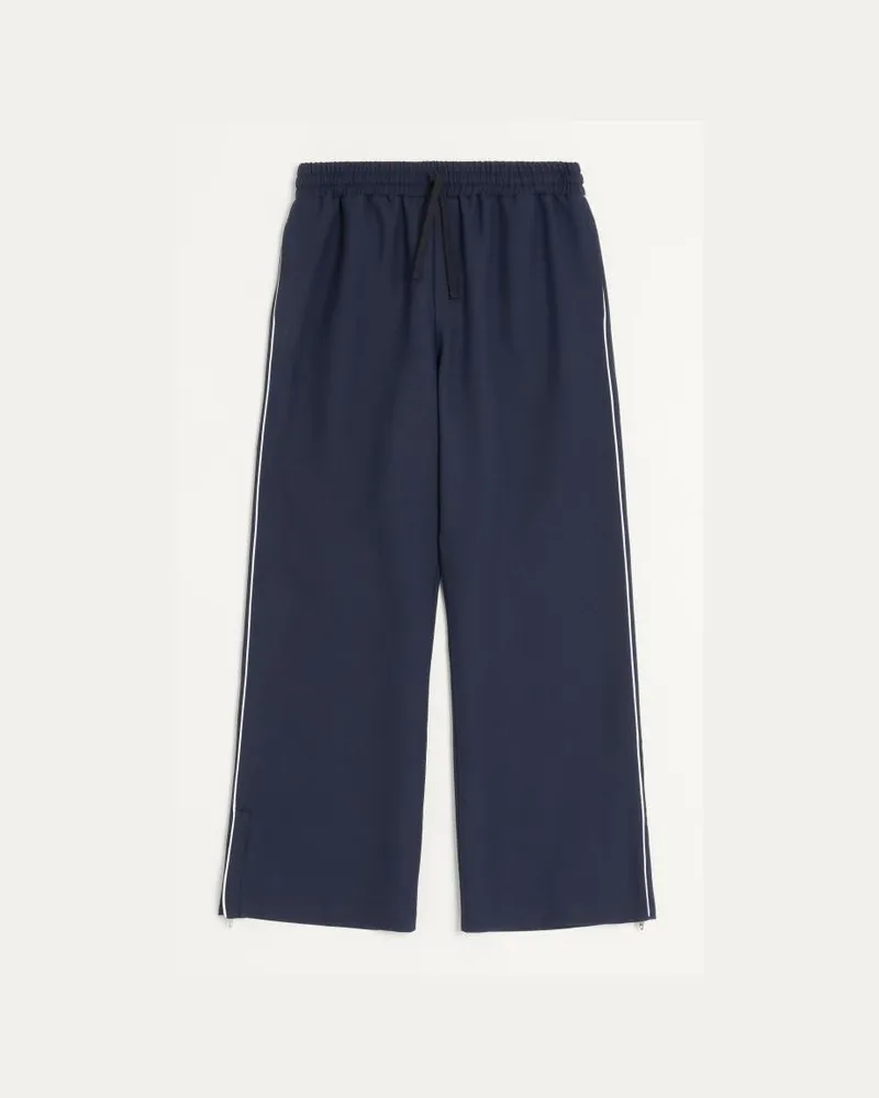 Valentino Garavani Hose Aus Nylon Mit Vlogo-Applikation Mann BLAU Blau