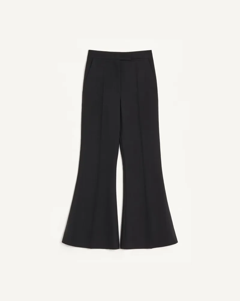 Valentino Garavani Dry Diagonal Wollhose Frau SCHWARZ Schwarz