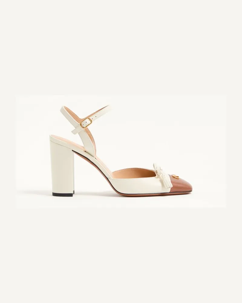 Valentino Garavani Valet Du Roi Pumps aus Ziegenleder, 90 mm Frau BUTTER/TABAK Butter
