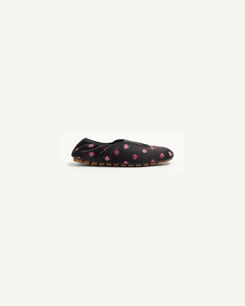 Valentino Garavani Rhytmika-Slipper aus Jacquard-Rosenstoff Mann SCHWARZ Schwarz