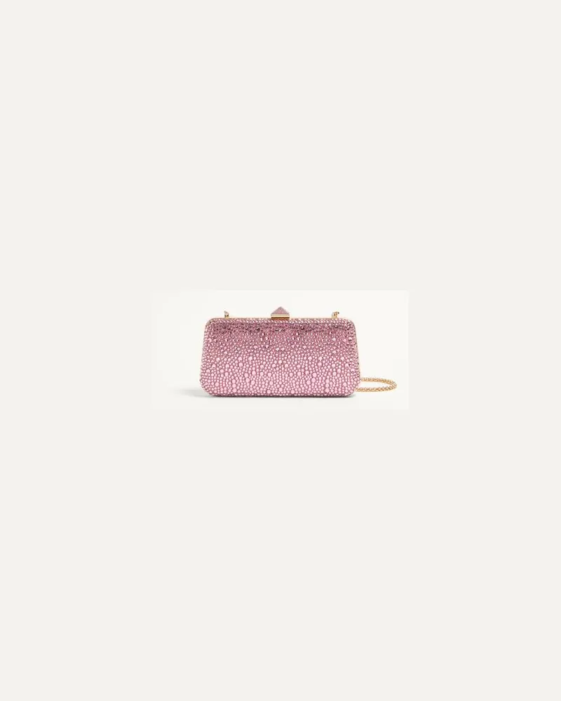 Valentino Garavani Carry Secrets Strass-Minaudière Frau HELLROSA Hellrosa