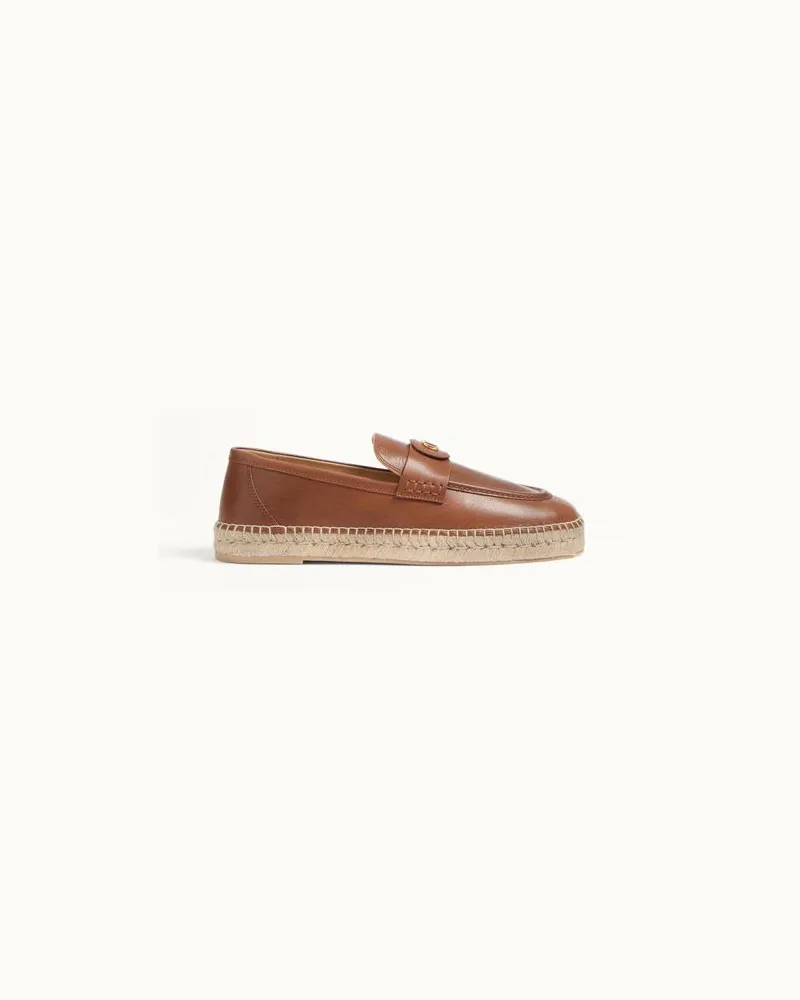 Valentino Garavani Palm Avenue Loafer Aus Kalbsleder Mann TABAK Tabak