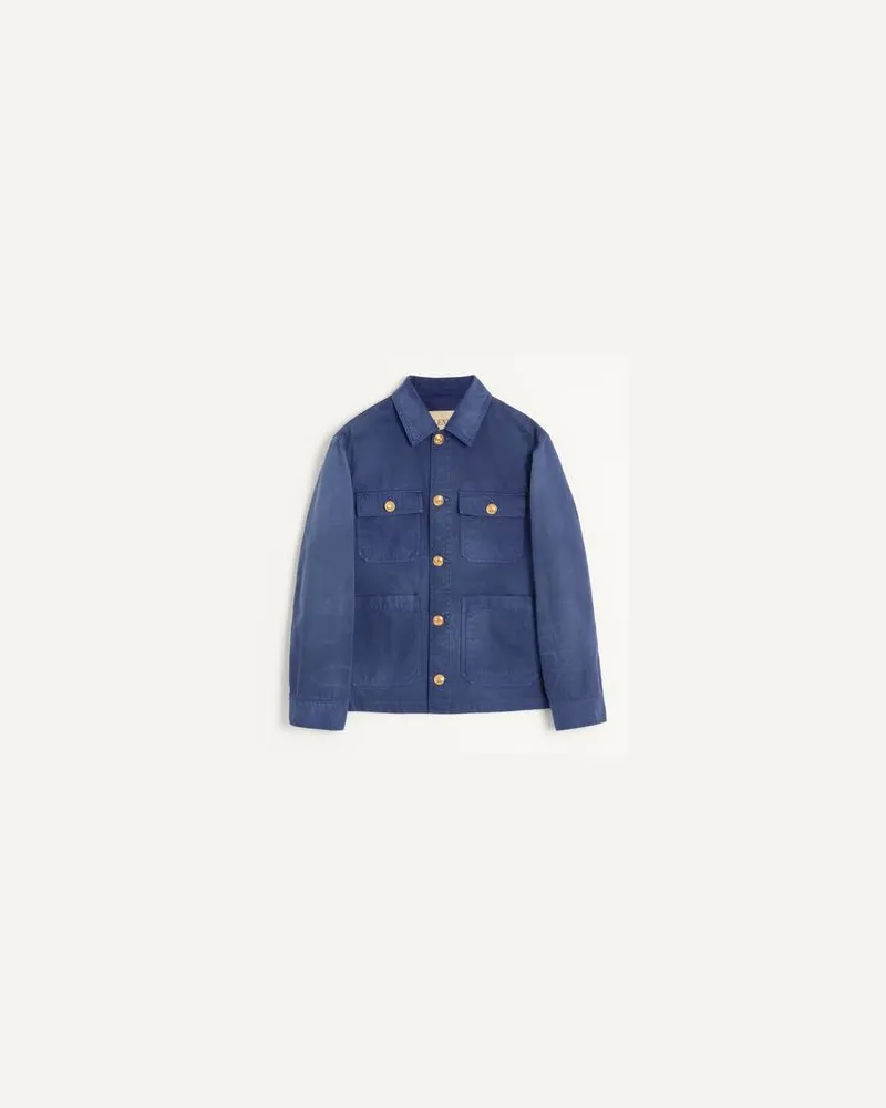 Valentino Garavani Safari-Jacke Aus Denim Mann BLAU Blau