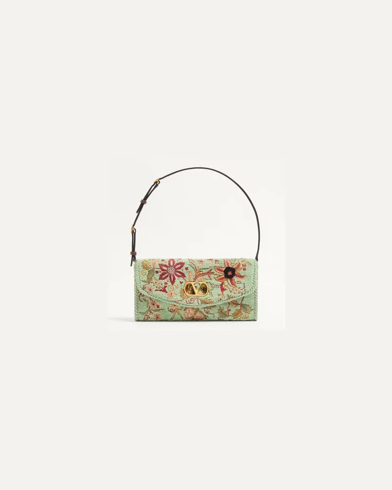 Valentino Garavani Valentino Garavani DeVain Bestickte Kleine Schultertasche Frau MULTICOLOR Multicolor