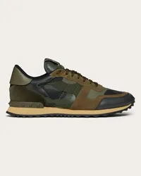 Valentino Garavani SNEAKER ROCKRUNNER CAMOUFLAGE Mann Militärgrün