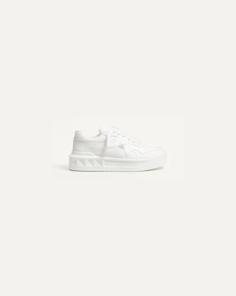 Valentino Garavani One Stud Xl Low-Top-Sneaker Aus Nappaleder Mann WEIß Weiß