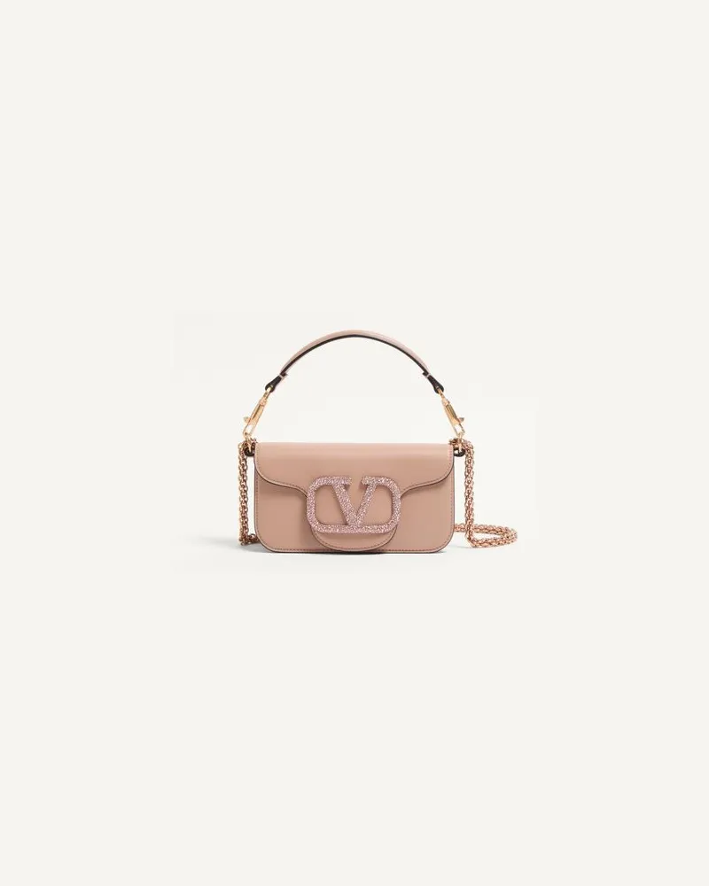 Valentino Garavani Kleine Schultertasche Valentino Garavani Locò Mit Schmuck-Logo Frau ROSE CANNELLE Rose
