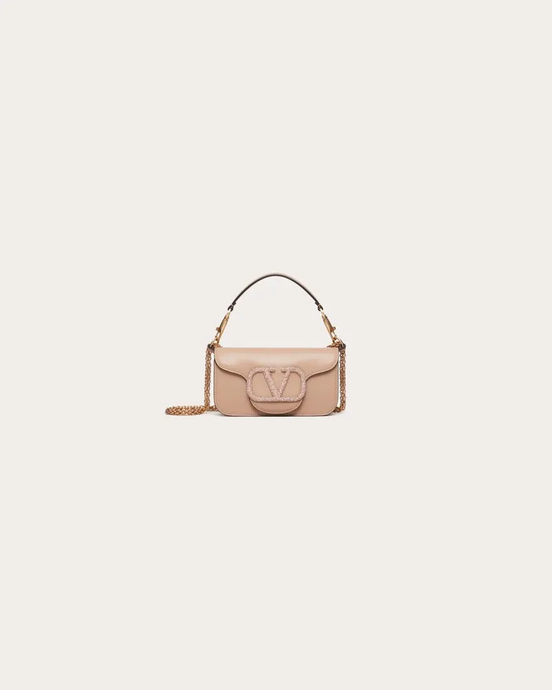 Valentino Garavani Kleine Schultertasche Valentino Garavani Locò Mit Schmuck-Logo Frau ROSE CANNELLE Rose