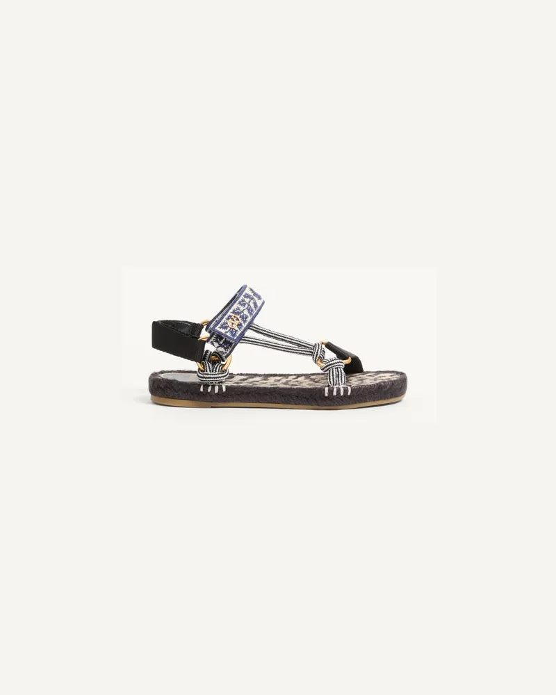 Valentino Garavani Lake Powell Sandalen Mit Traubenstickerei 20 Mm Frau MULTICOLOR/SCHWARZ Multicolor