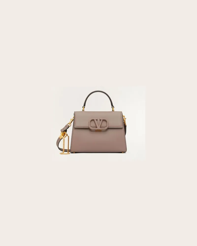 Valentino Garavani Kleine Handtasche Vsling Aus Gekörntem Kalbsleder Frau CLAY/ROSE QUARTZ Clay