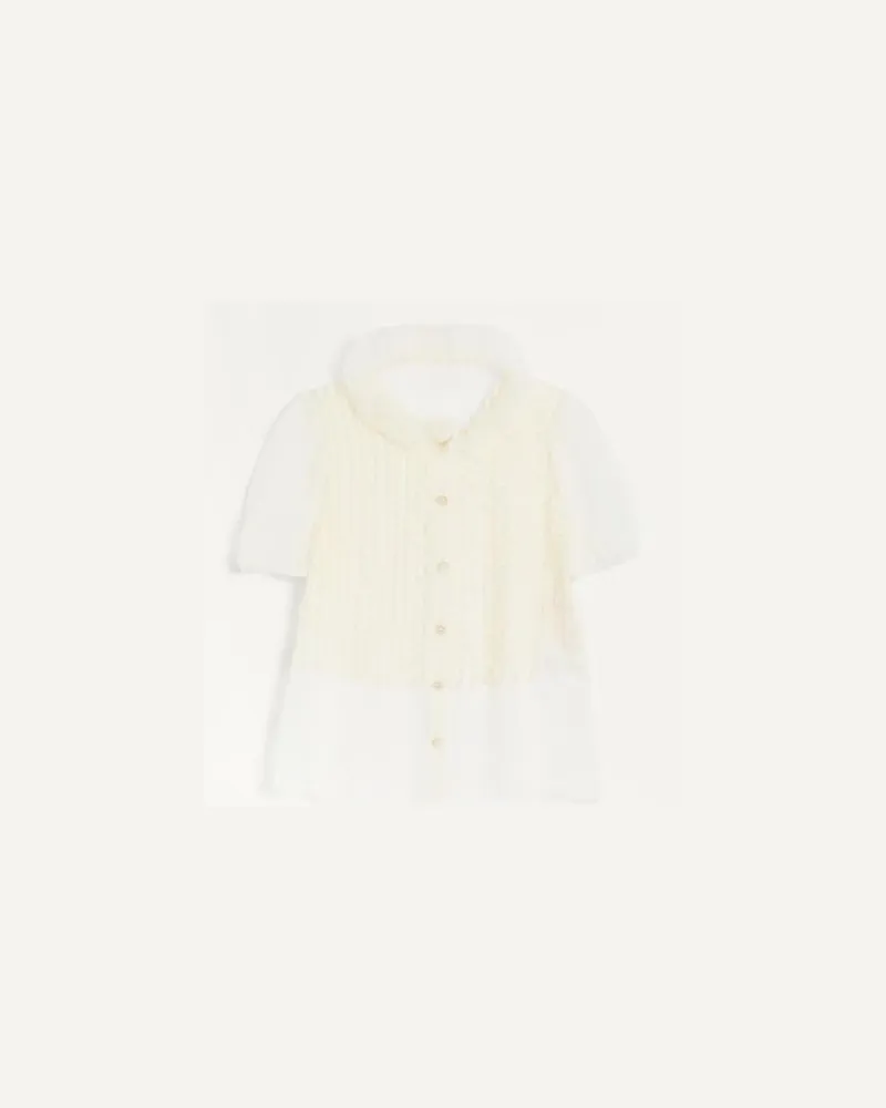 Valentino Garavani Chiffonbluse Frau ELFENBEIN Elfenbein