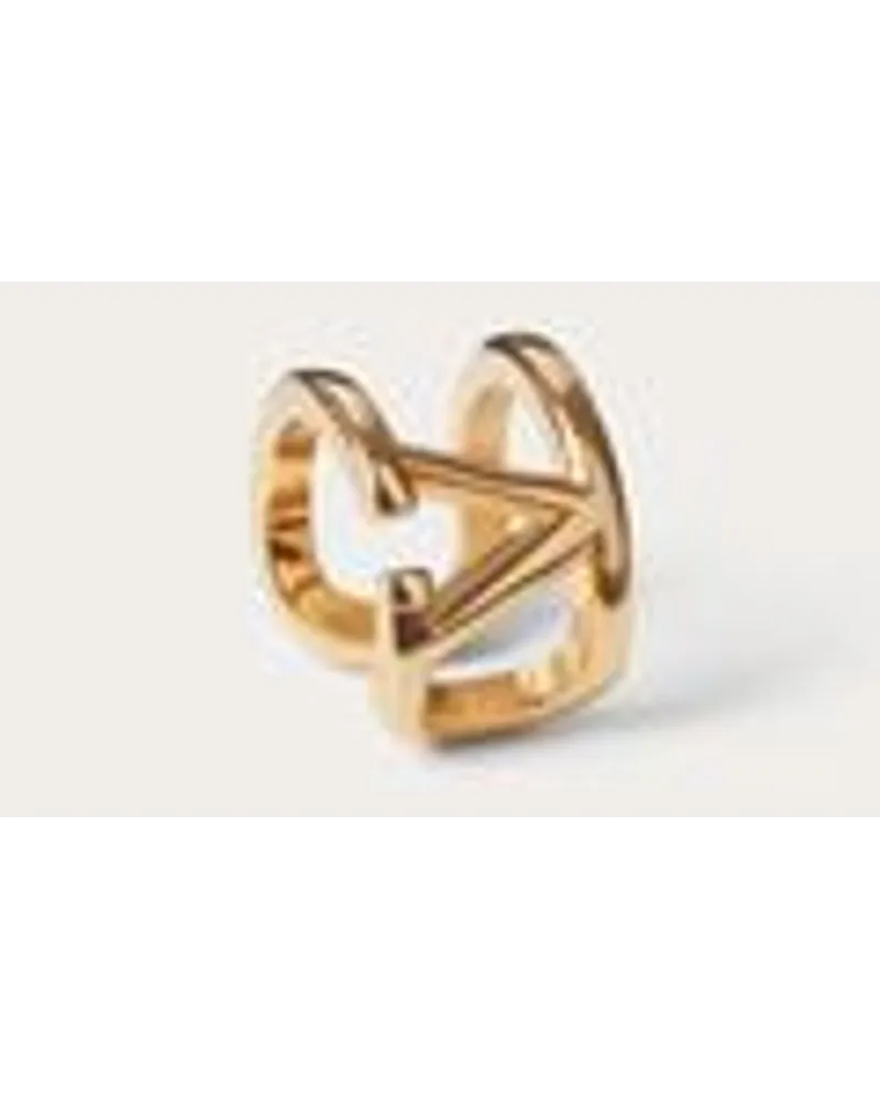 Valentino Garavani EINZELNER EARCUFF VLOGO SIGNATURE aus METALL Frau Gold