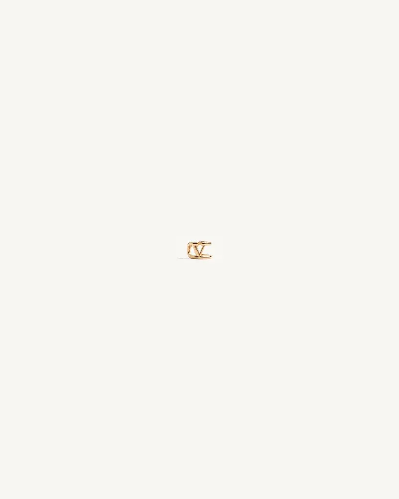 Valentino Garavani Einzelner Earcuff Vlogo Signature Aus Metall Frau GOLD Gold
