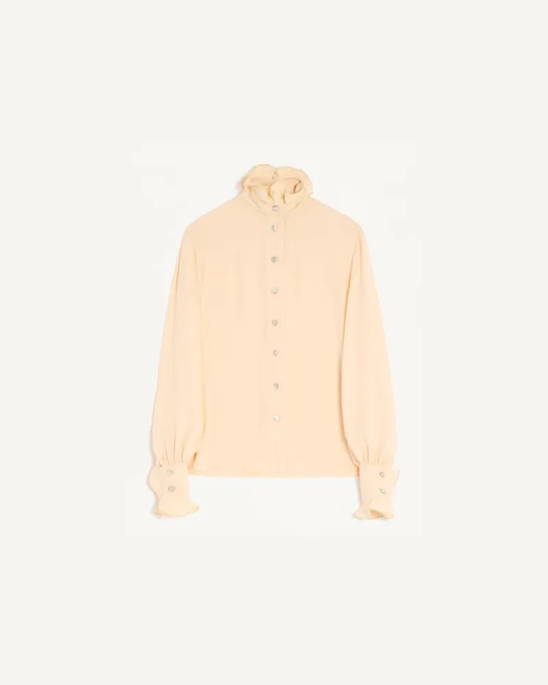 Valentino Garavani Georgette-Hemd Frau BIRKE Birke