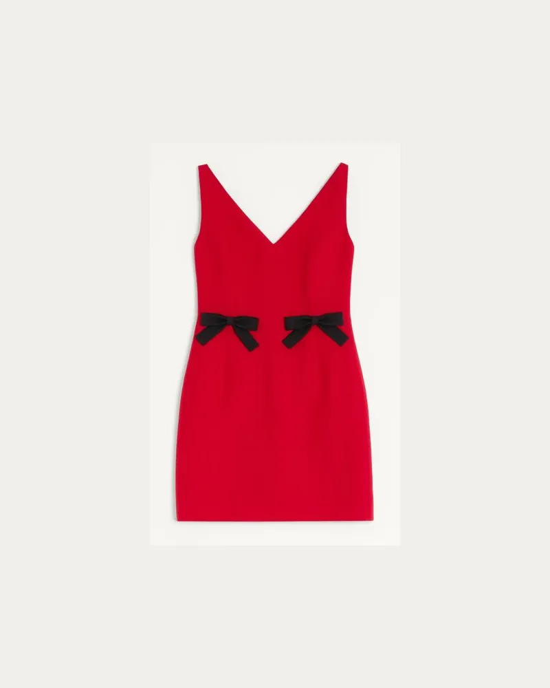 Valentino Garavani Kurzes Crepe Couture Kleid Frau PARIS Paris