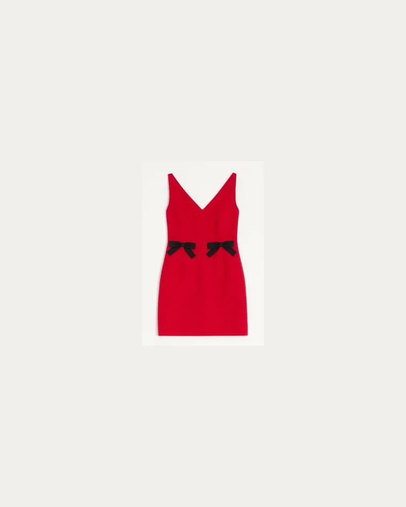 Valentino Garavani Kurzes Crepe Couture Kleid Frau PARIS Paris